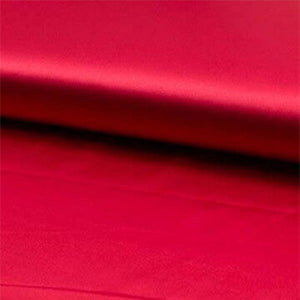 Satin extensible rouge - La boite à tissus