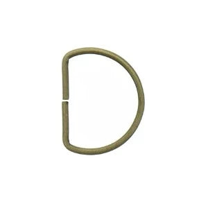 Anneau en D 30 mm - Bronze - La boite à tissus