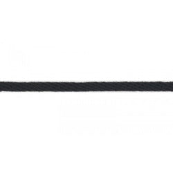 Corde fantaisie noir  6 mm - La boite à tissus