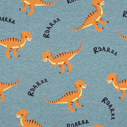 JERSEY MELANGE DINO-Bleu Mélange