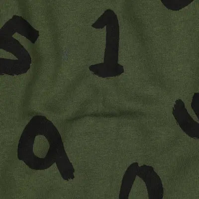 Sweat d'hiver épais nombres- Vert militaire