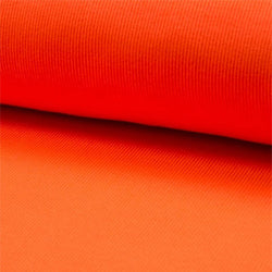 Bord côtelé épais orange  fluo - La boite à tissus