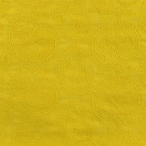 Broderie anglaise Evy jaune - La boite à tissus
