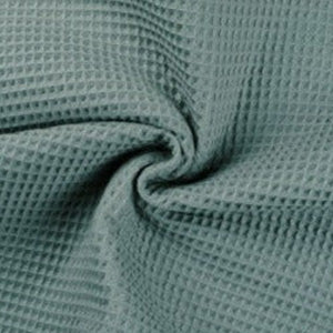 Eponge gaufré bleu adriatique - La boite à tissus
