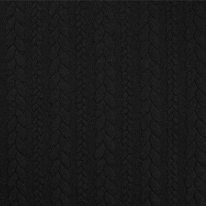 Jersey torsade noir - La boite à tissus
