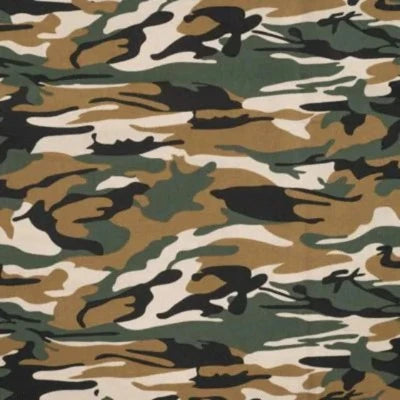 Coton popeline camouflage-Anthracite