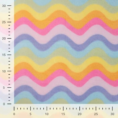 Cute fleece imprimé Zigzag- Multi