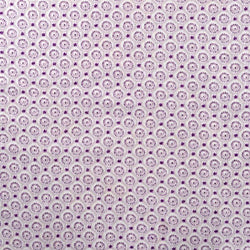 Popeline de coton fantaisie violet - La boite à tissus
