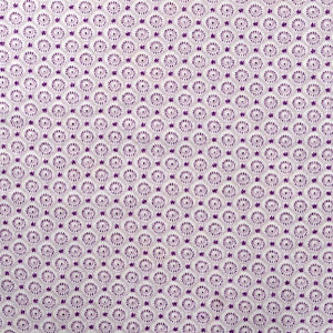 Popeline de coton fantaisie violet - La boite à tissus