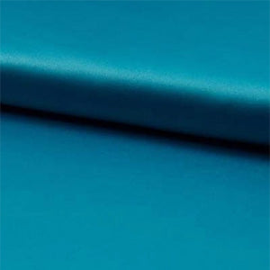 Satin extensible turquoise - La boite à tissus