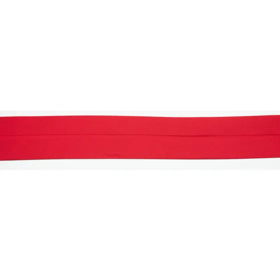 Biais Popeline De Coton 6 cm rouge