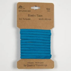 Carte élastique 5 mm Turquoise- 3 mètres