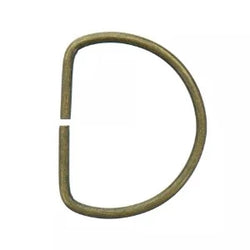 Anneau en D 40 mm - Bronze - La boite à tissus