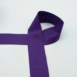 Biais Popeline De Coton 6 cm purple