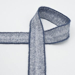 Elastique fantaisie fuzzy jeans - La boite à tissus