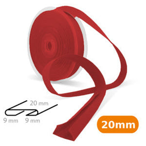 Biais coton rouge persan 20 mm - La boite à tissus