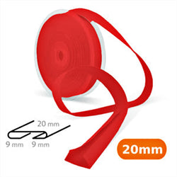 Biais coton rouge sanguine 20 mm - La boite à tissus