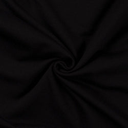 French terry uni noir - La boite à tissus