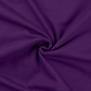 French terry uni purple - La boite à tissus