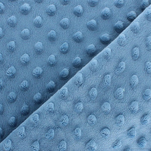 Minky bleu jeans - La boite à tissus