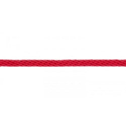 Corde fantaisie rouge 6 mm - La boite à tissus
