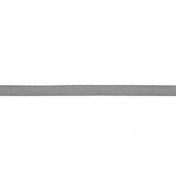 Corde lurex plate grise 8 mm - La boite à tissus