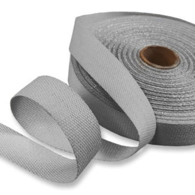 Sangle coton pour sacs  lurex  gris/argent - La boite à tissus